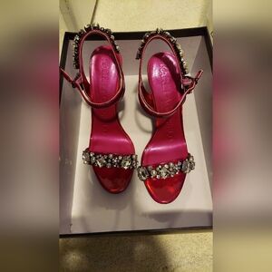 Karl Lagerfeld Women's Pink Embellished Heels. Nordstroms